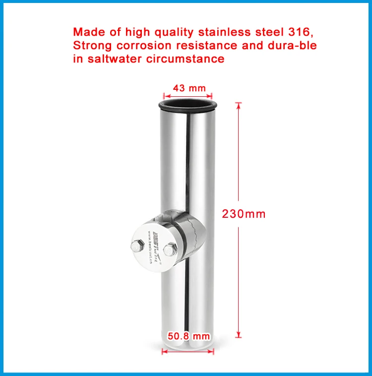 Рельсовое крепление из нержавеющей стали 316 держатель для удочки стойка