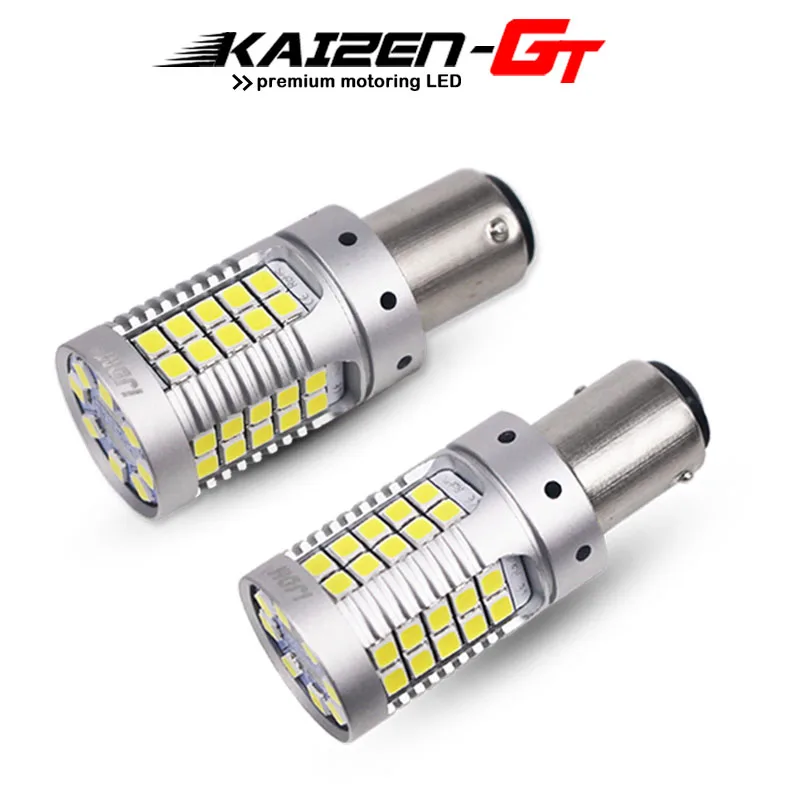 Нет Hyper Flash Canbus 1157 BAY15d желтый 48 SMD P21/5 Вт авто светодиодный лампы для спереди и сзади