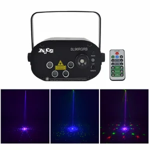 Проектор AUCD Mini 96 Gobos RGB, лазерный светильник и 3 Вт, синий светодиод, смешанный поперечный луч, сценическое освещение, диско-диджей, вечерние, рождественское шоу SL96RGB