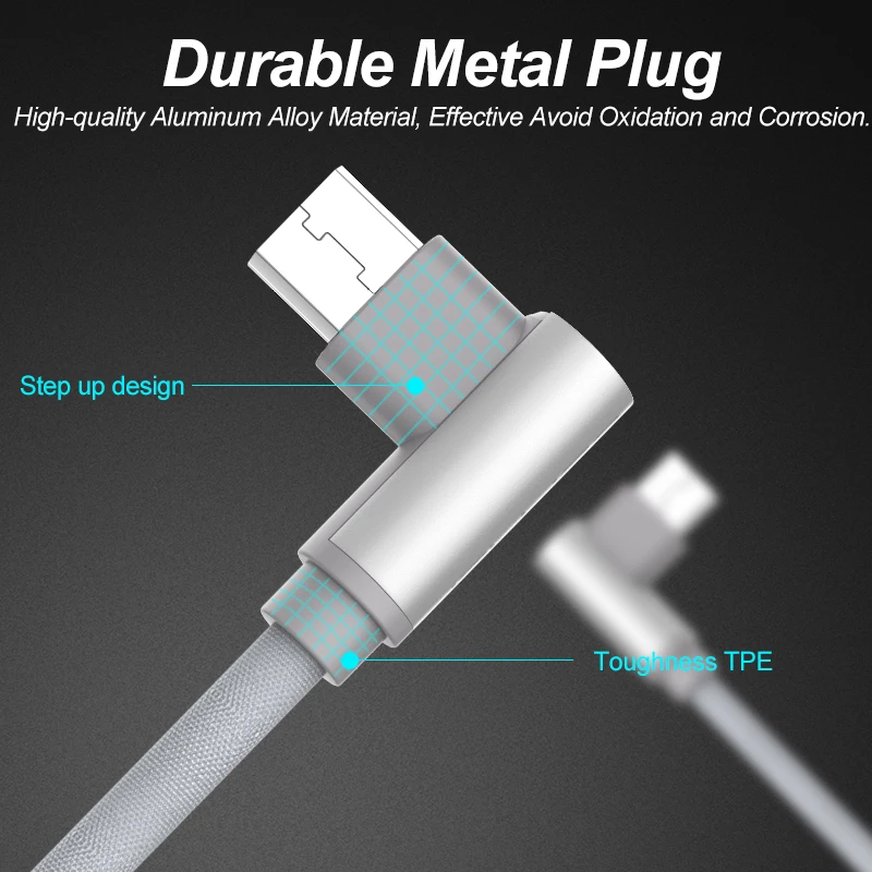 Jellico USB кабель для мобильных игр двусторонний Micro 3 1 А быстрая зарядка Samsung Huawei Xiaomi