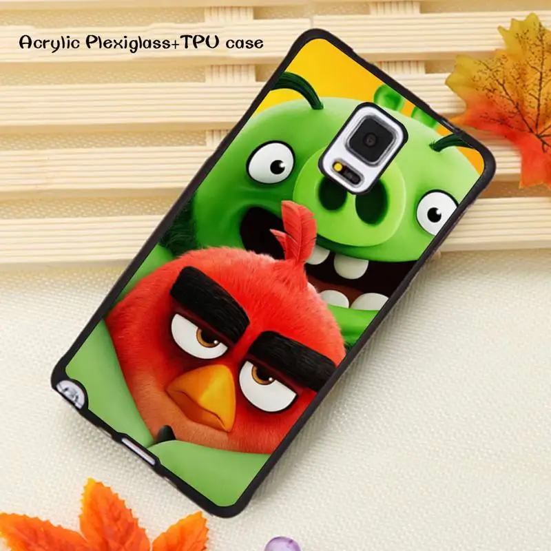

Angry birds Phone Case Acrylic Plexiglass TPU For Samsung Note20 10 9 8 7 5 Pro ULTRA