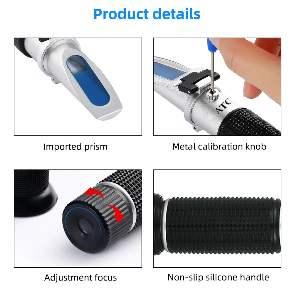 Refractometer Pet Urine For 1.000-1.060 Specific Gravity Handheld Veterinary Serum Plasma Protein Hemoglobin Tester 40% Off | Инструменты
