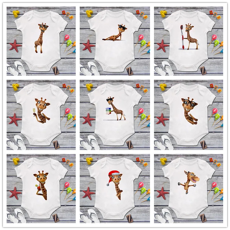 Летнее модное боди DERMSPE с коротким рукавом для мальчиков и девочек Детский