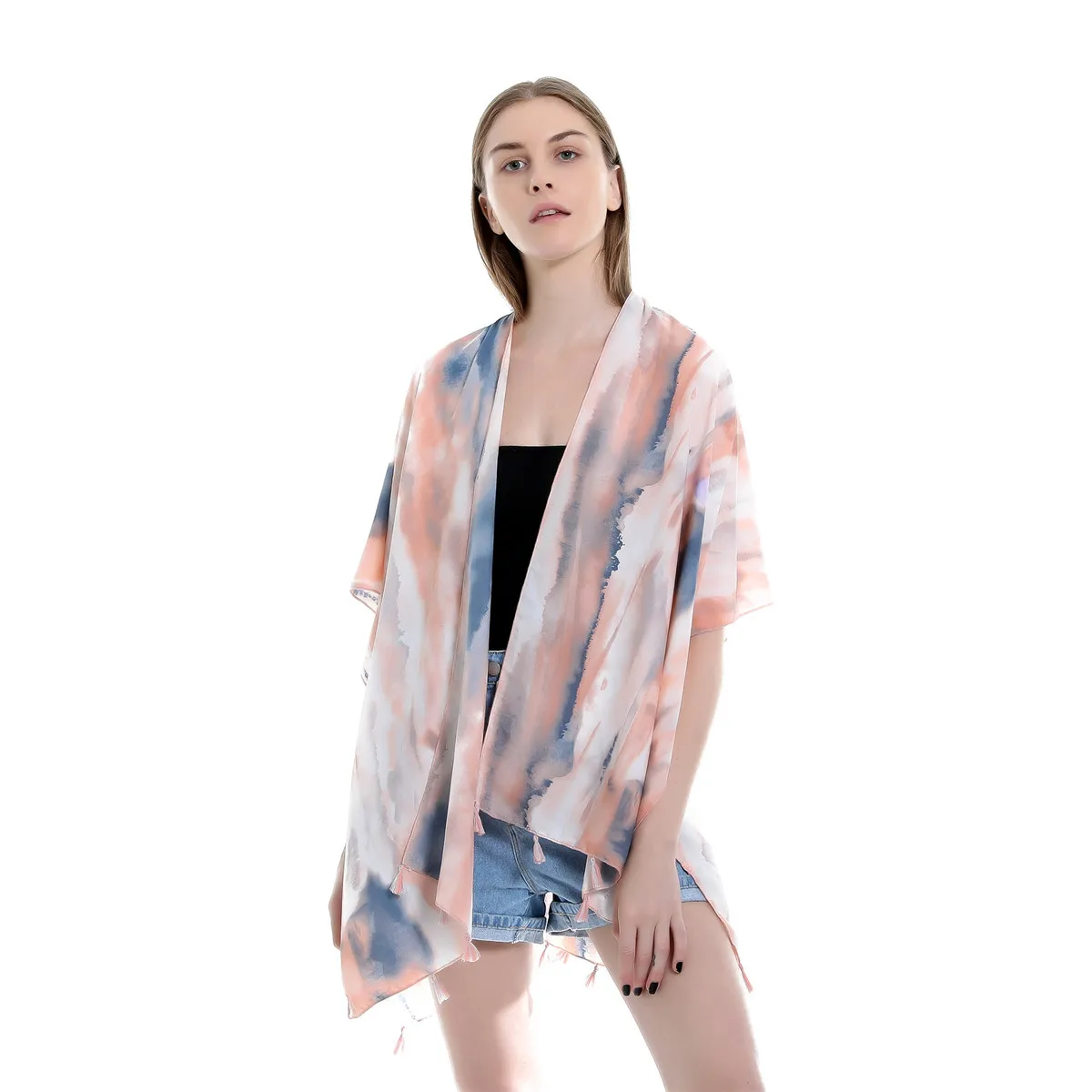 Новинка пляжная одежда бикини накидка для женщин шифоновая юбка туника с