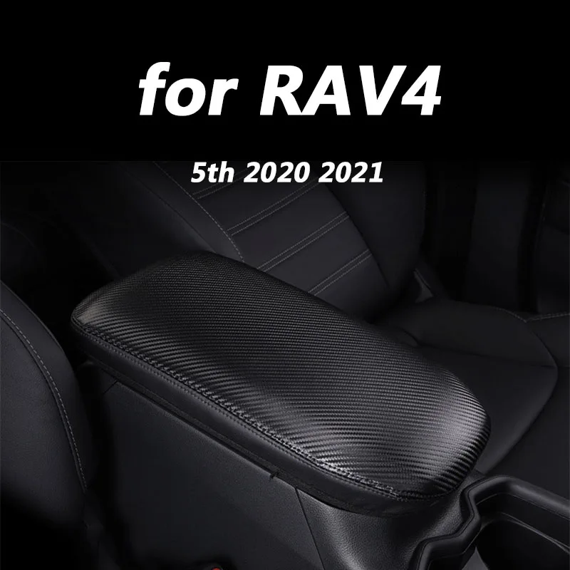 

for Toyota RAV4 5th 2020 2021 Auto Interior Decorative Accessories Leather Handrack Case Protective Set