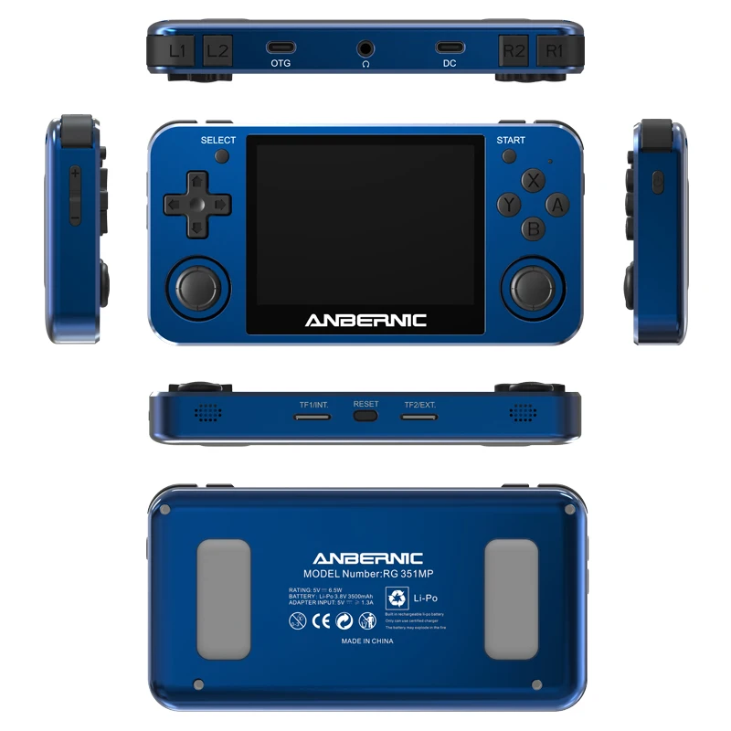 Новый Anbernic RG351MP портативный игровой плеер Карманная игровая машина 3 5 дюймов IPS