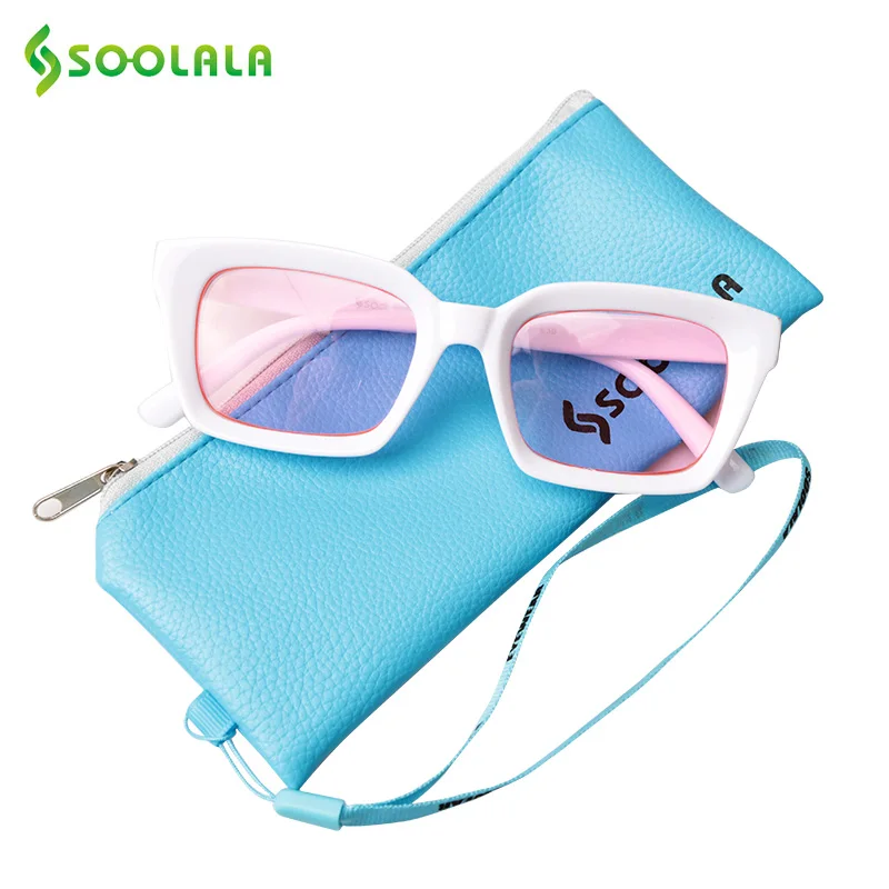 SOOLALA новые очки для чтения прямоугольной формы, Для женщин Для мужчин солнцезащитные очки с оправой, прозрачные линзы пресбиопии очки для чтения+ 0,5 0,75 1,0 1,25 до 4,0