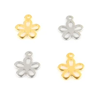 20pcslot 1412mm stainless steel flower pendant sunflower pendant charms diy bracelet making necklace earrings handmade hxd