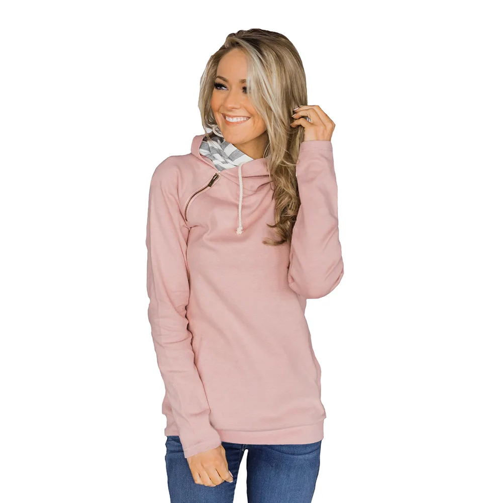 Женские толстовки с капюшоном и карманом на молнии осень 2019|Женские свитшоты| |