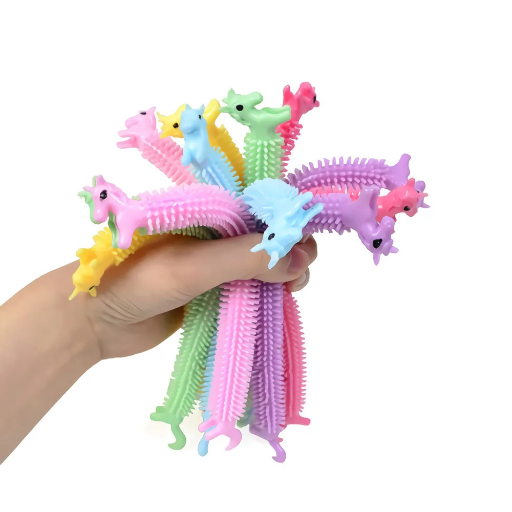 16 Knots Worm Squishy Fidget Toy Tangle Stretchy Strings Monkey Noodles Therapy Set Anti-Stress Squeeze Toys for Autism Kid | Игрушки и