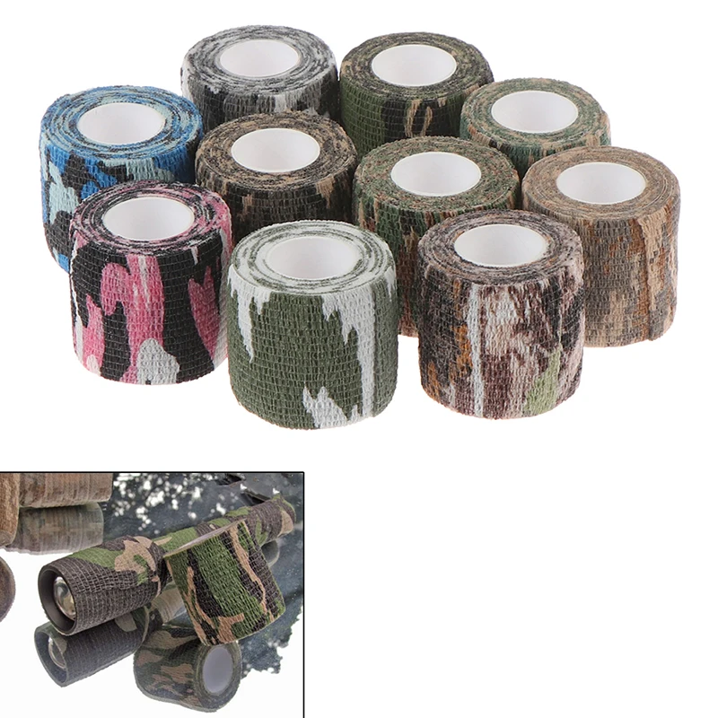 

5cmx4.5m Army Camo Outdoor Hunting Shooting Blind Wrap Camouflage Stealth Tape Waterproof Wrap Durable HOT