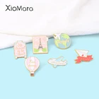 Брошь на лацкан для поездок, Вдохновляющие приключения, цитаты, броши, значки в виде самолетов, аксессуары для сумок, шляп, рюкзаков, ювелирные изделия для мужчин и женщин