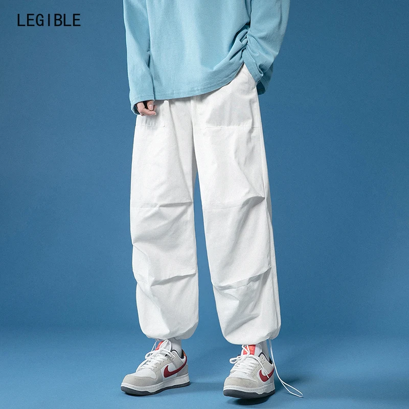 Разборные 2021 повседневные мужские брюки мешковатые широкие до щиколотки с
