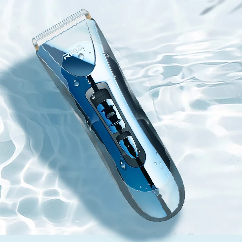 Riwa ipx7 класс водонепроницаемый профессиональная машинка для стрижки волос