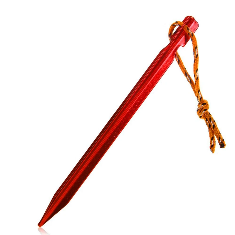 Колышки для палатки из алюминиевого сплава с веревкой 18 см 700I 6 шт.|Аксессуары