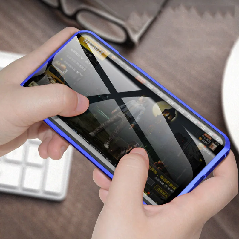 Double-sided Glass Metal Magnetic Case For Samsung Galaxy Note 10 9 8 Pro S10 S9 S8 Plus S10E A70 A50 A40 A30 A10 A60 | Мобильные