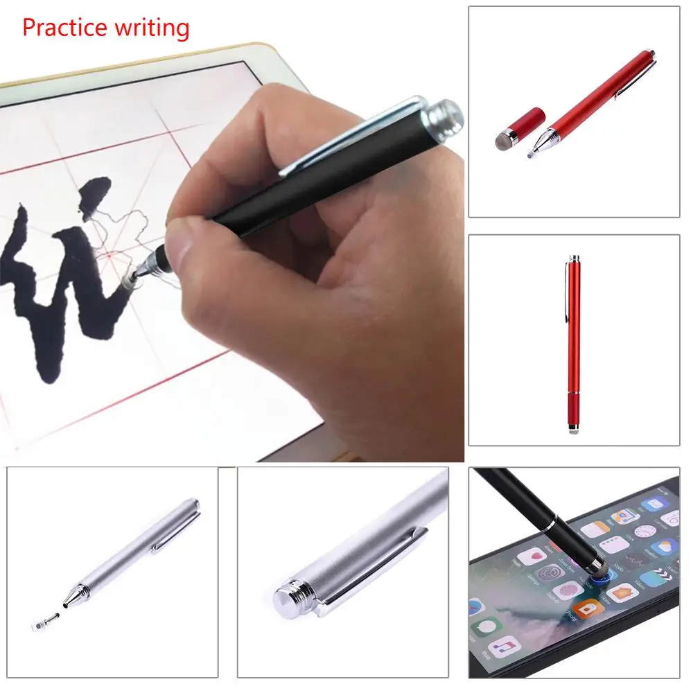 100pcs/lot 7.0mm replaceable conductive cloth tip suction cup 2 in 1 capacitive pen high-sensitivity multi-function stylus