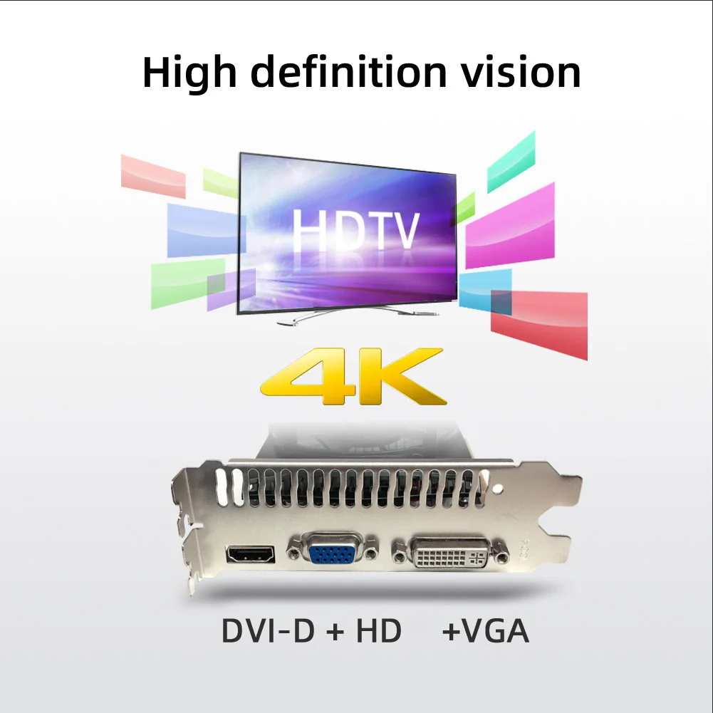 Yeston GT730 4GD3 TA Графика карты GT 730 4 Гб DDR3 PCI Express 3 0x16 совместимого с HDMI VGA DVI видеокарта