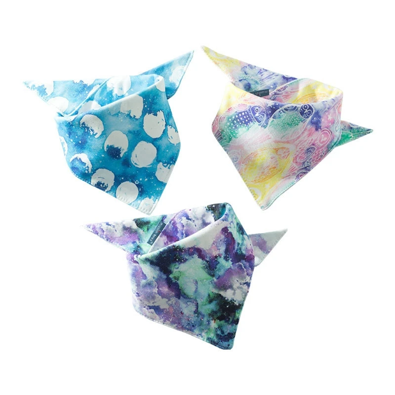 

Baby Bibs Triangle Scarf Cotton Child Bandana Absorbent Burp Cloths Saliva Towel GXMB