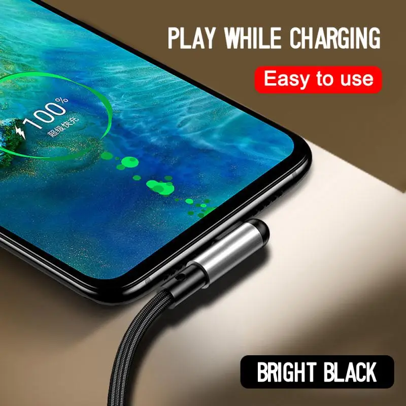 1 2 м USB Type C 90 градусов кабель Usb Type-C c функцией быстрой зарядки Type-c зарядного