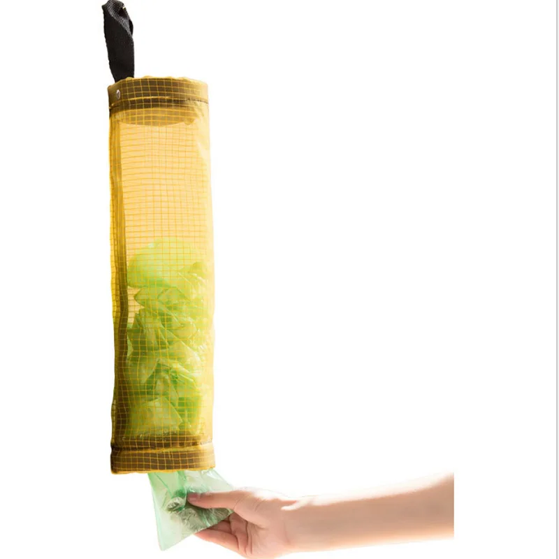 

Kitchen Garbage Bag Round Storage Bag Sundry Wall Hanging Sorting Convenient Extraction Box Storage Bag