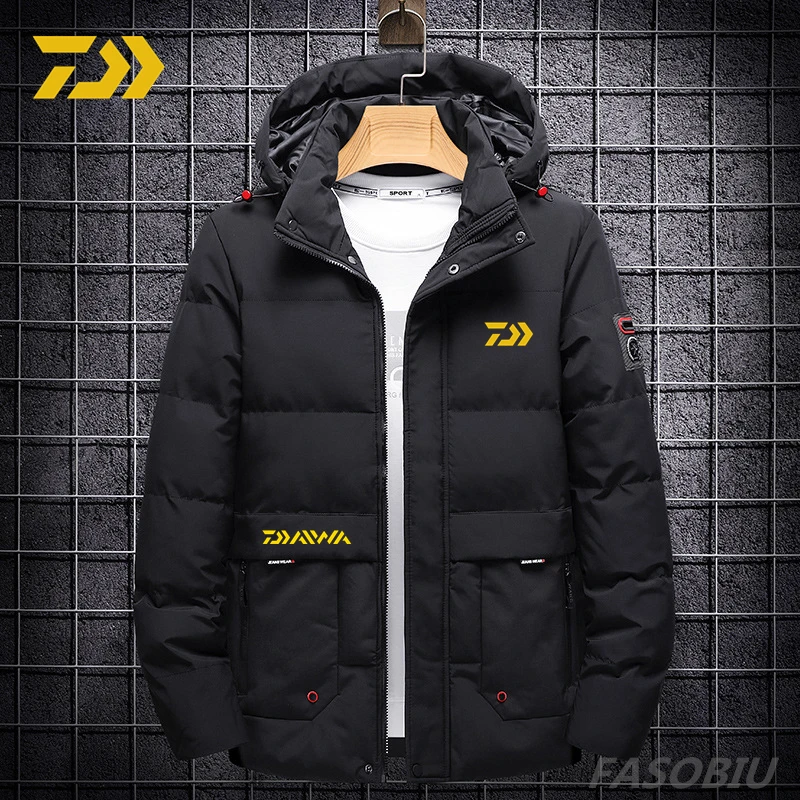 

Мужская бархатная теплая ветрозащитная куртка Daiwa, новинка 2021, зимняя уличная одежда для спорта, походов, женская одежда для рыбалки