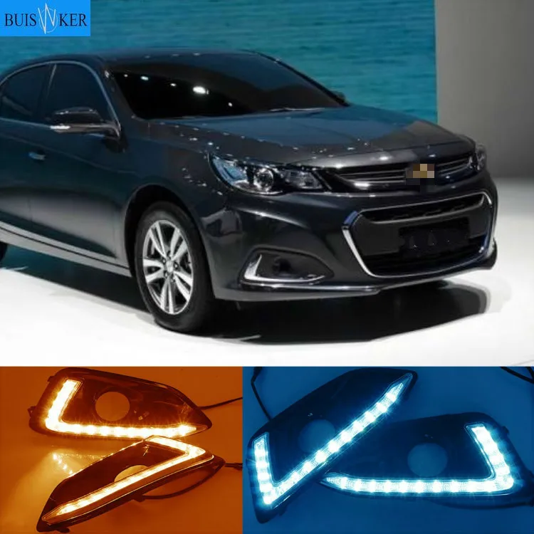 

1 комплект для Chevrolet Chevy Malibu 2016 светодиодный DRL Дневной светильник желтый указатель поворота реле Дневной светильник