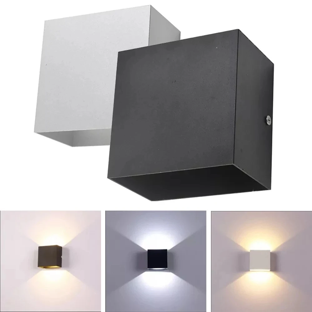 Indoor 6W LED Wall Lamps AC85-265V Aluminum Decorate Wall Sc