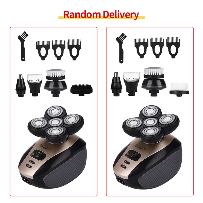 Бритва мужская CkeyiN с пятью плавающими головками зарядка от USB электробритва |