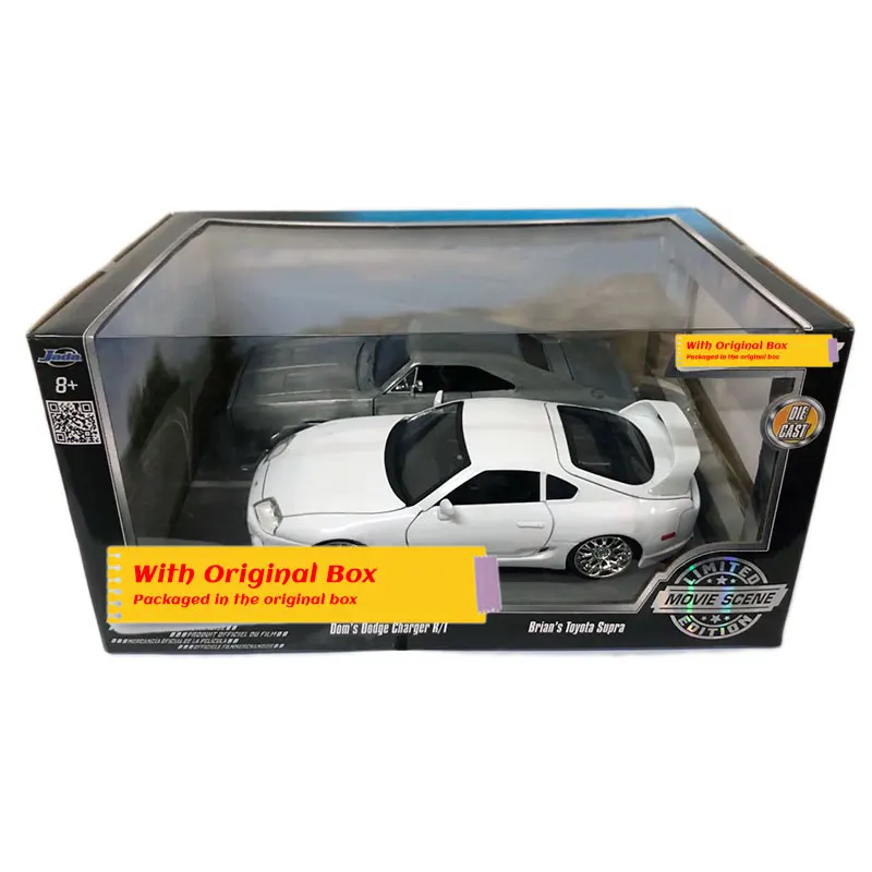 JADA 1/24 масштабная модель автомобиля игрушки зарядное устройство и Toyota Супра литье