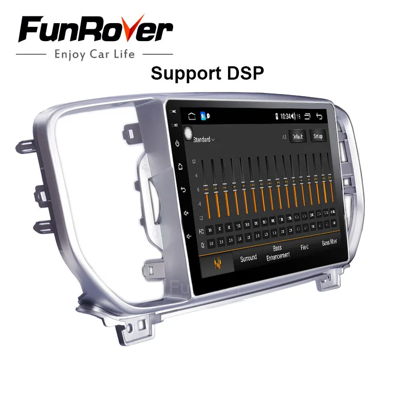 Funrover 8 "android9.0 автомобильный мультимедийный плеер для KIA sportage KX5 2016 2017 2 din dvd Радио
