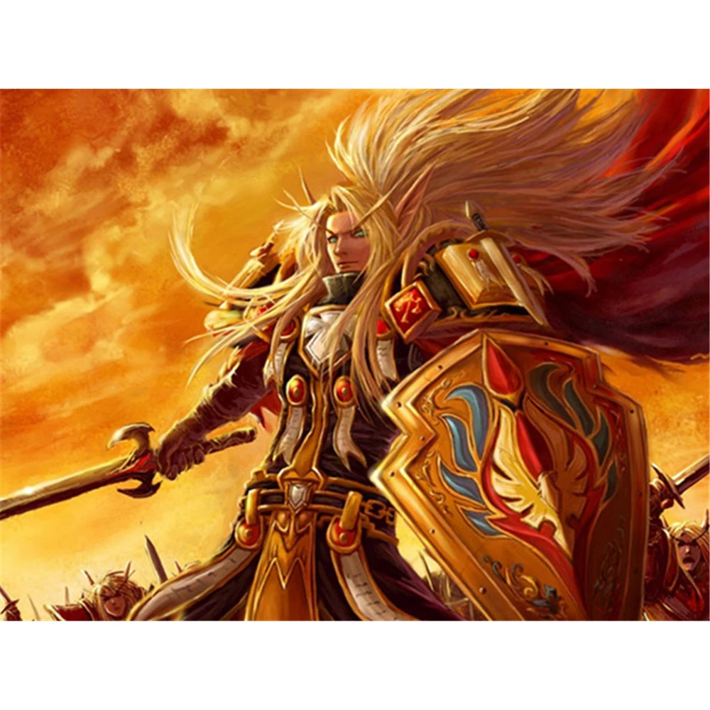 World Of Warcraft DIY 3D Full Diamond Mosaic Diamond Painting Diamond Embroidery Kit Christmas Gift Home  Bedroom  Handicraft