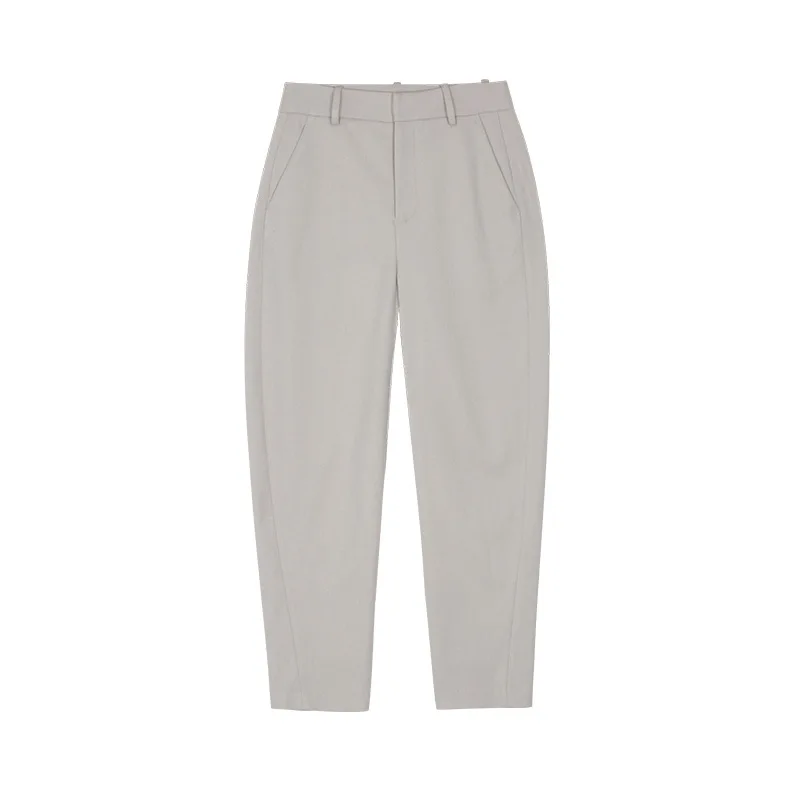 

DEAT 2021 New Spring And Summer Fashion Casual High Waist Solid Color Loose Button Straight Long Pants Women SH490