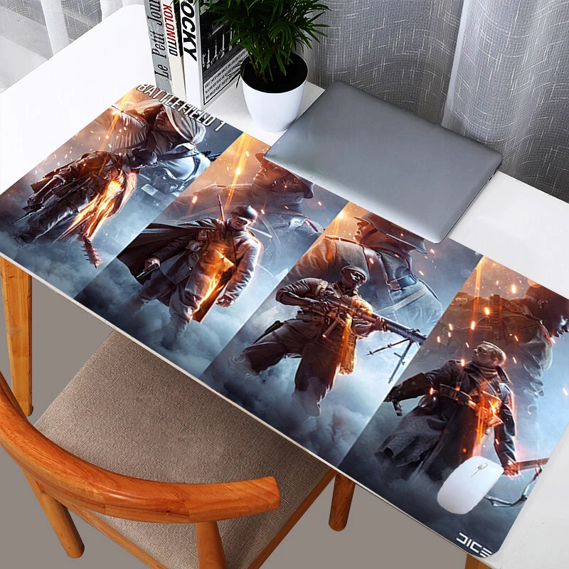 

Battlefield 1 Mouse Pad Computer keyboard 900x400mm Carpet Large Gaming Accessories Mousepad PC Gamer MI Desk Mat CS GO Table