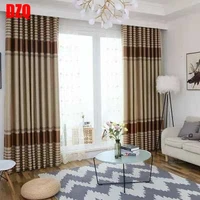 chinese style curtains for living dining room bedroom modern minimalist striped curtain tulle two colors optional customization