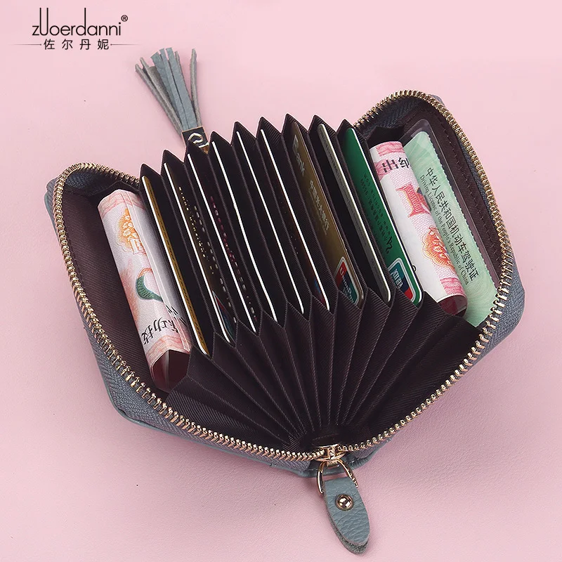 Женский кошелек из натуральной кожи с отделением для карт Модный чехол кредитных