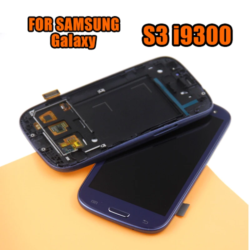 ЖК-экран S3 для SAMSUNG Galaxy i9300 сменный дигитайзер сенсорного экрана с рамкой |