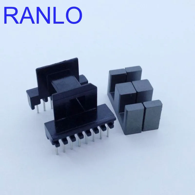RANLO EF20 6 + 8pin Трансформеры Шпульный каркас PC40 ферритовый сердечник|Трансформаторы|