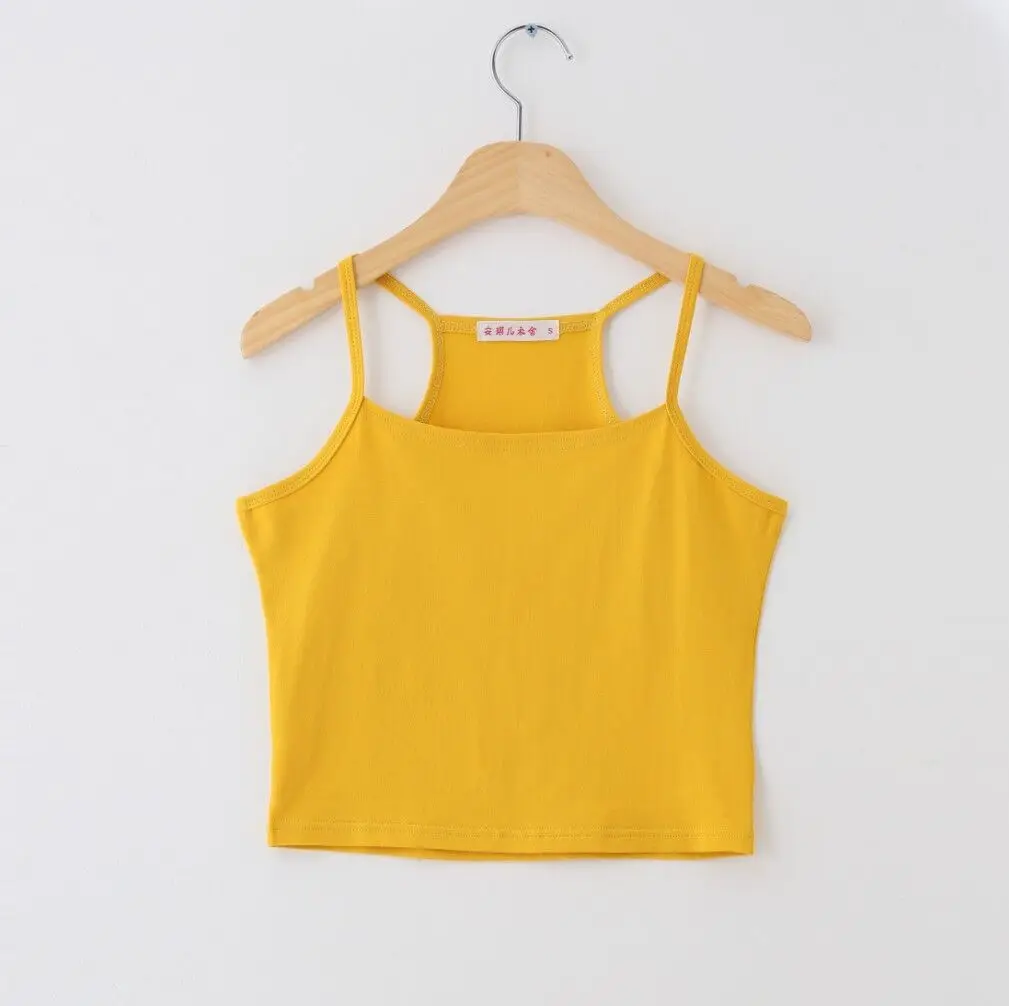 2017 пикантные женские топы на бретельках короткий топ без рукавов 6 цветов с