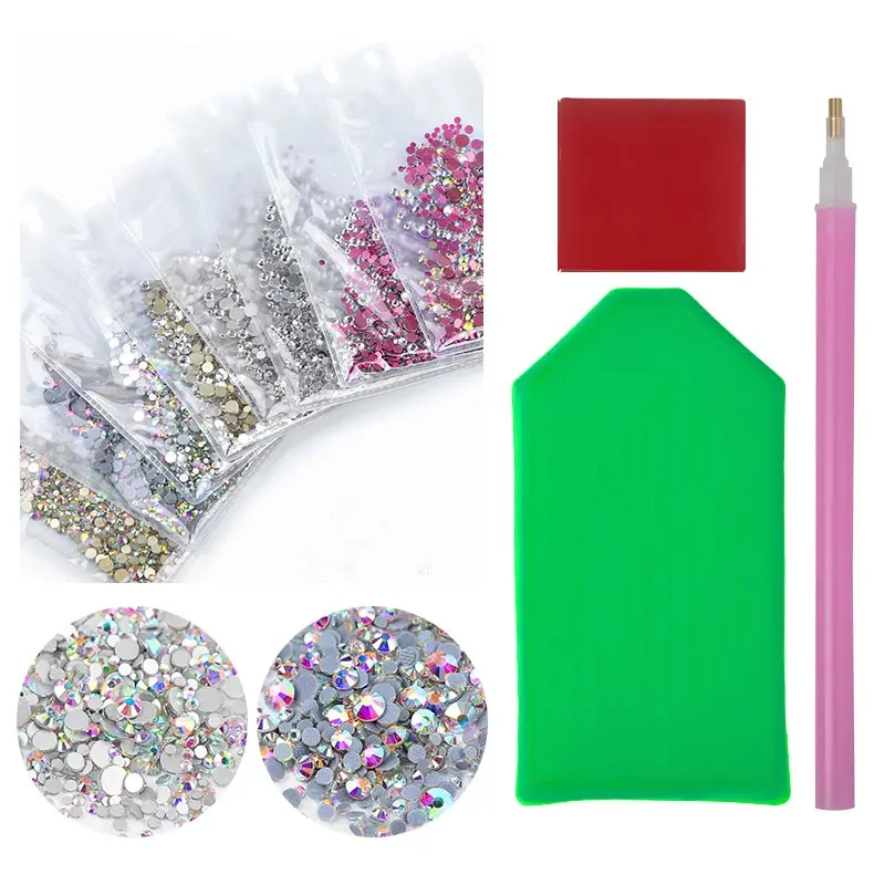Набор 3D Стразы для ногтей набор камней восковая точечная ручка стразы нейл арта