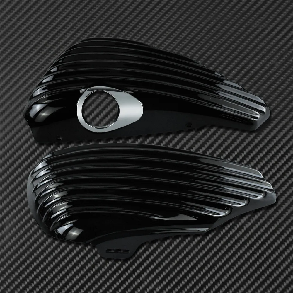 Глянцевый черный чехол для бака масла мотоцикла обтекатель аккумулятора