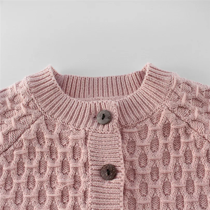 Вязаный детский кардиган свитер для новорожденных 100% хлопок зимний и весенний