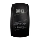 Кулисный переключатель с подсветкой для автомобилей, лодок, грузовиков, лазерная гравировка, светильник, только крышка