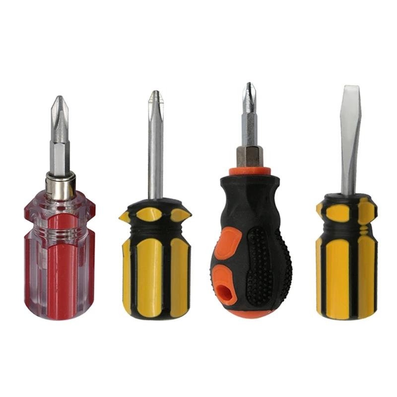 

Mini 1 Piece Radish Head Screw Driver Red Dual/ Yellow Single Cross/Yellow Single Flat Head/ Screwdriver Dual