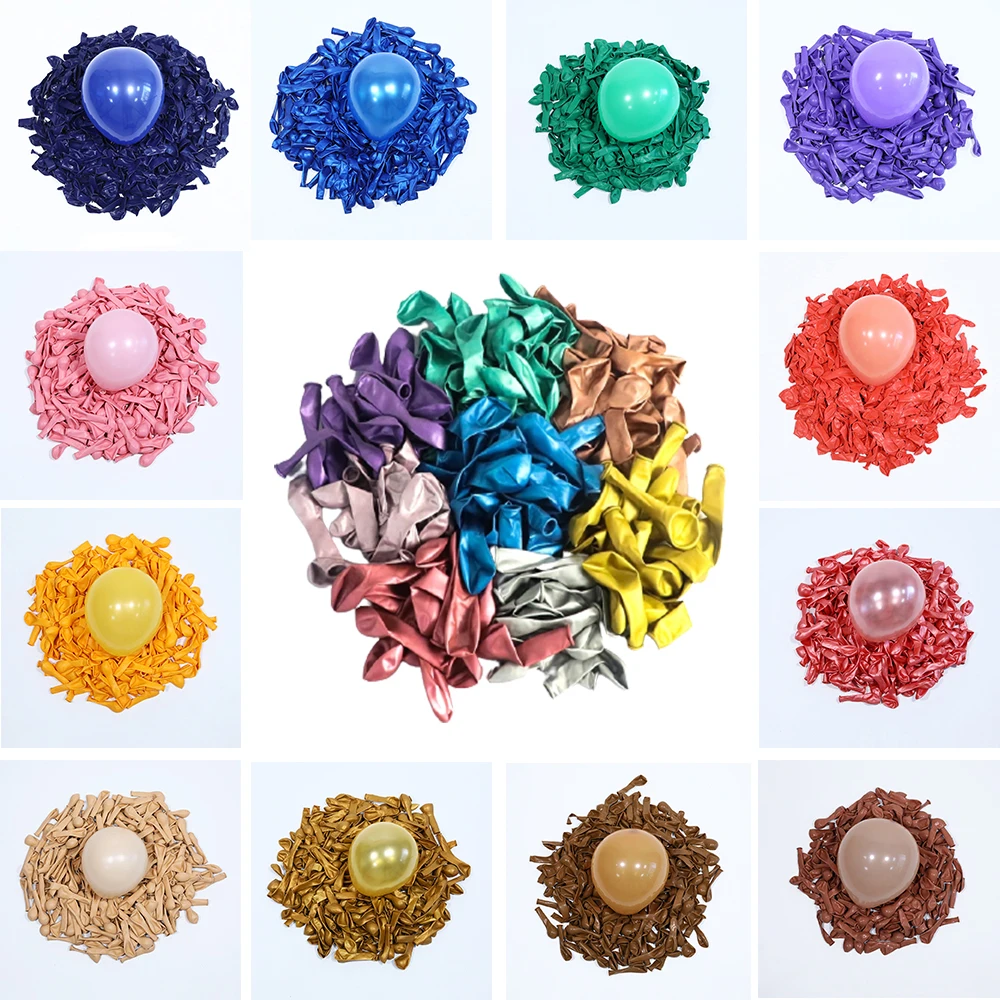 

50pcs 5inch Small Balloons Round Latex Balloon Birthday Party Inflate Globos Wedding Decoration Baby Shower Anniversary Supplies