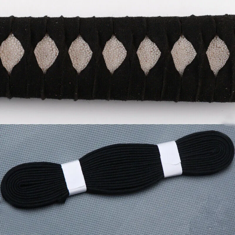 Черный хлопковый шнур для обмотки Ito Sageo 4 м японского самурайского меча катана