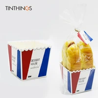 20pcs bread packaging bag for croissant box bakery plastic bread bags home baking bakery shop take away packing bag