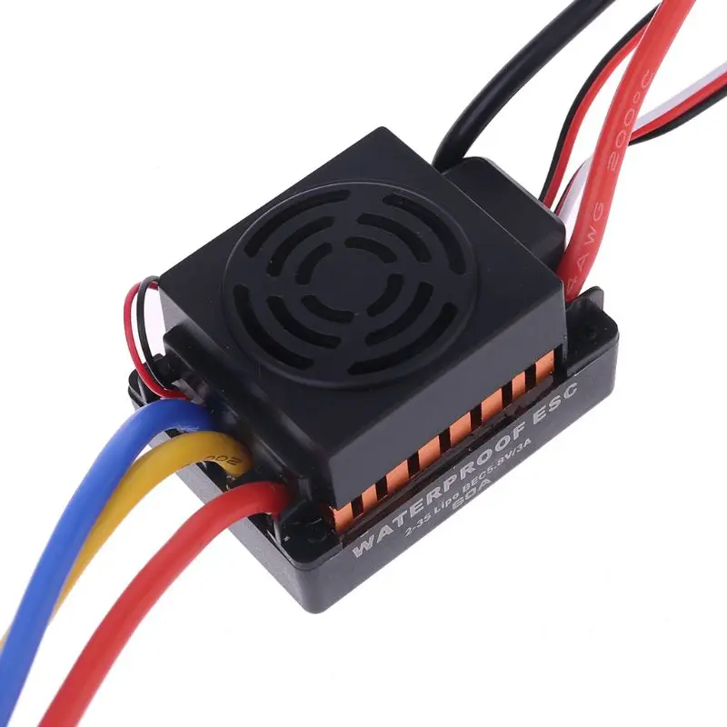 

Brushless Motor 1/10, 60A Waterproof ESC Electric Speed Controller for RC Part Accessory