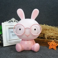 third gear dimming table lamps cartoon pig bear rabbit modeling children eye protection book light touch usb led christmas gifts