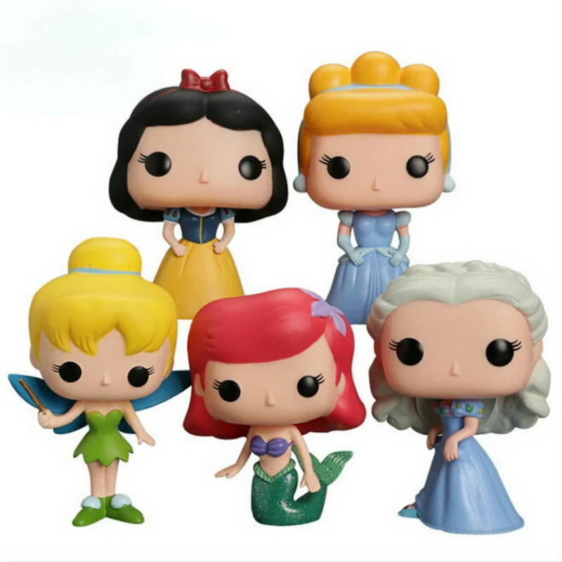 Funko Поп принцесса Белоснежка Эльза Белл Алиса Золушка фигурки 10 см ПВХ Модель Коллекция подарок игрушки для девочек на день рождения